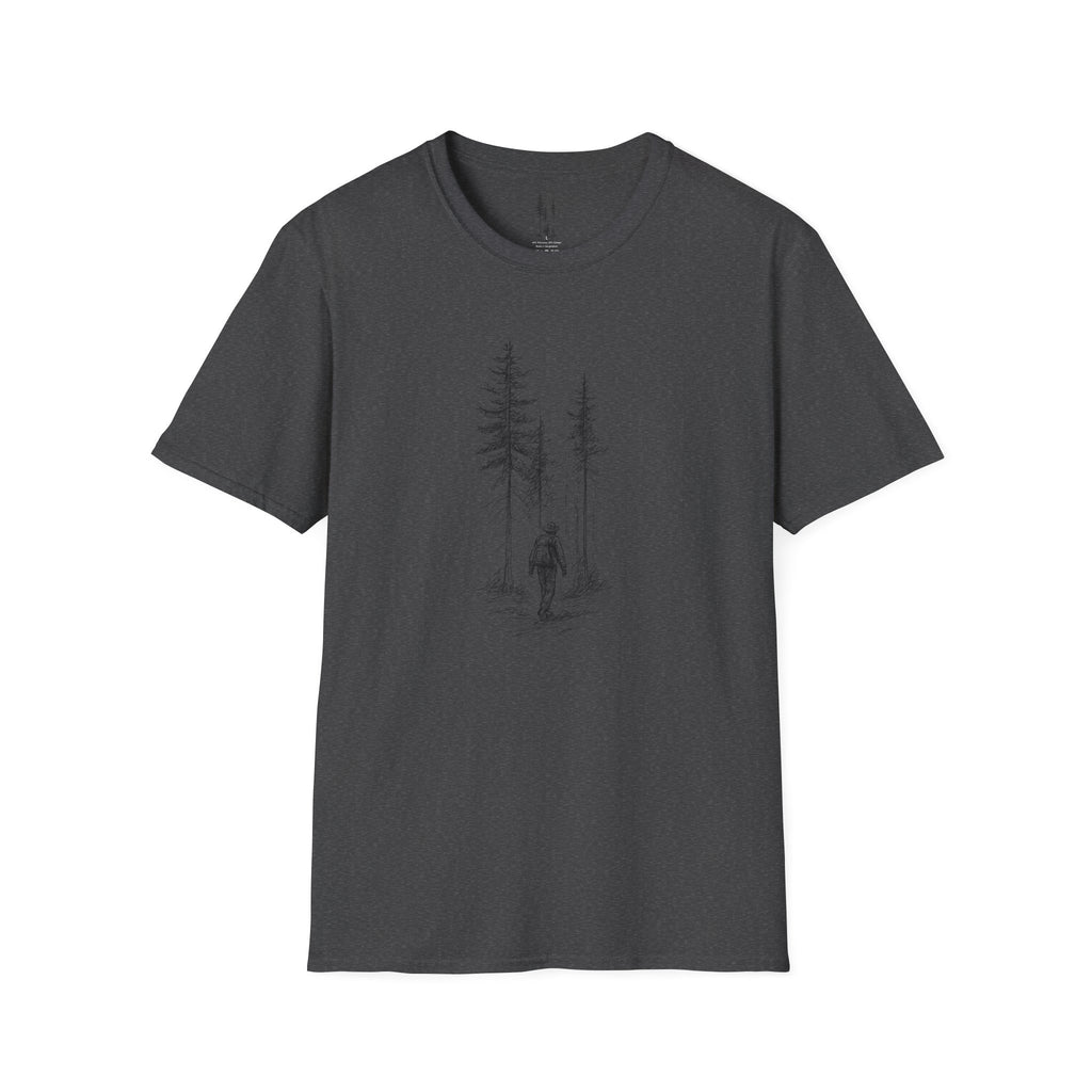 Hiker in Dark Forest T-Shirt