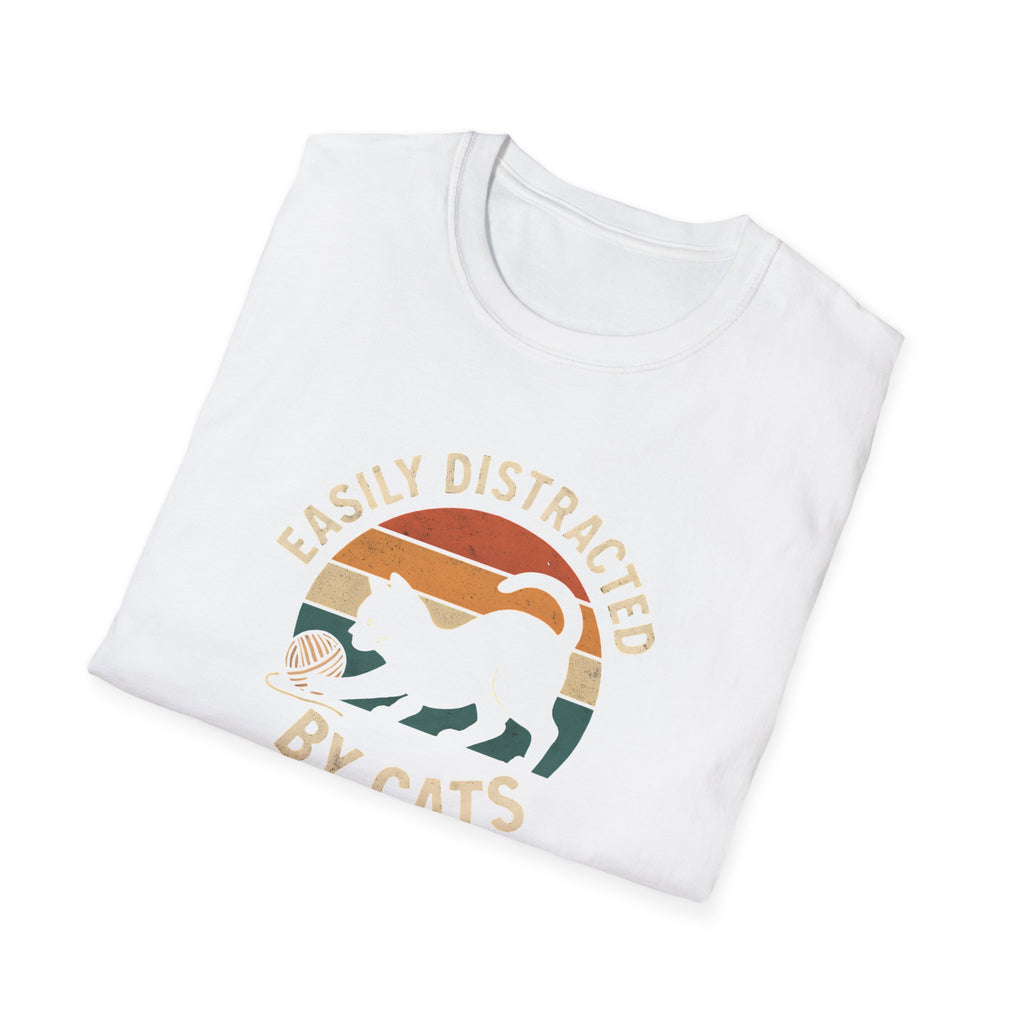 Easily Distracted by Cats T-Shirt