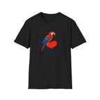Parrot on Heart T-Shirt