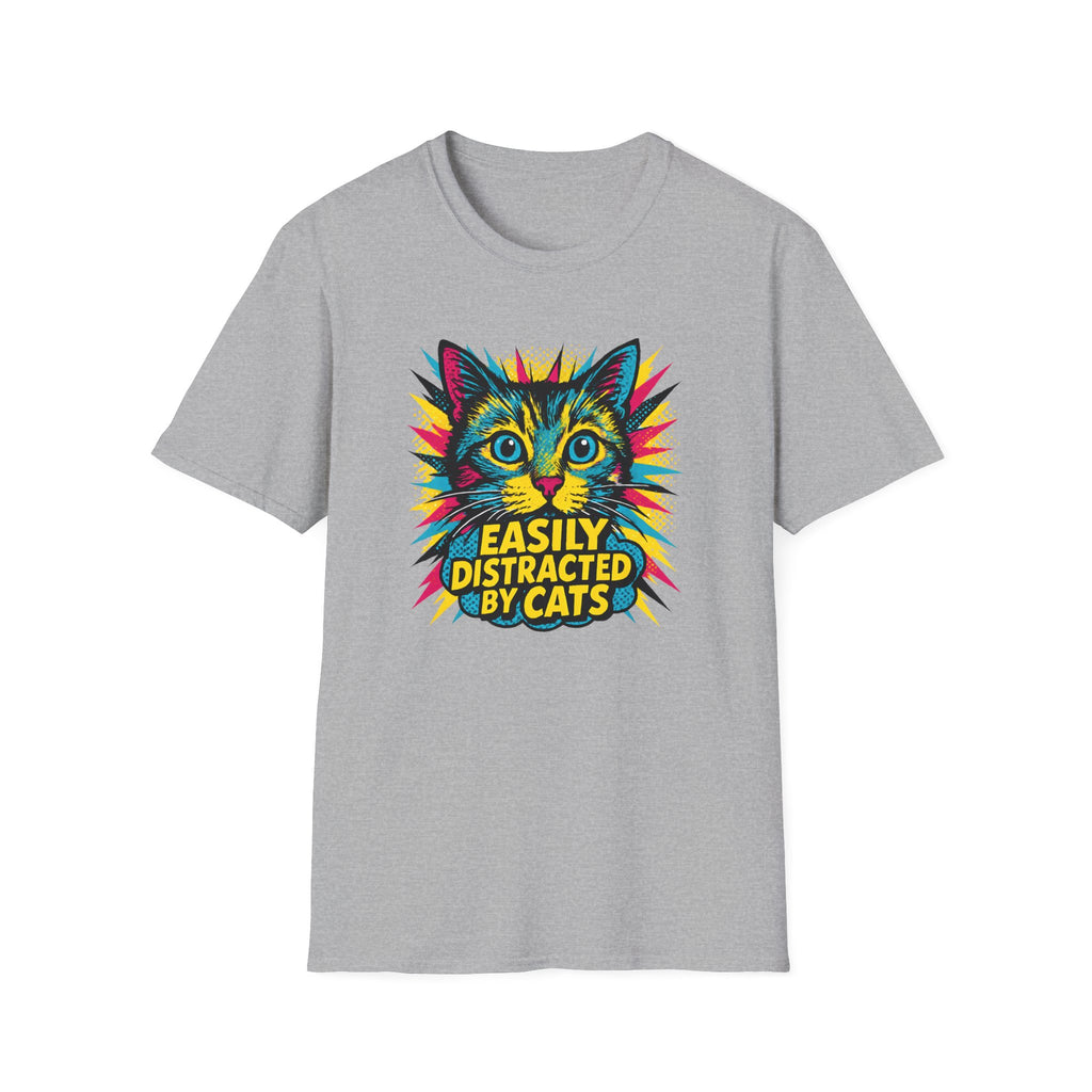 Easily Distracted by Cats T-Shirt