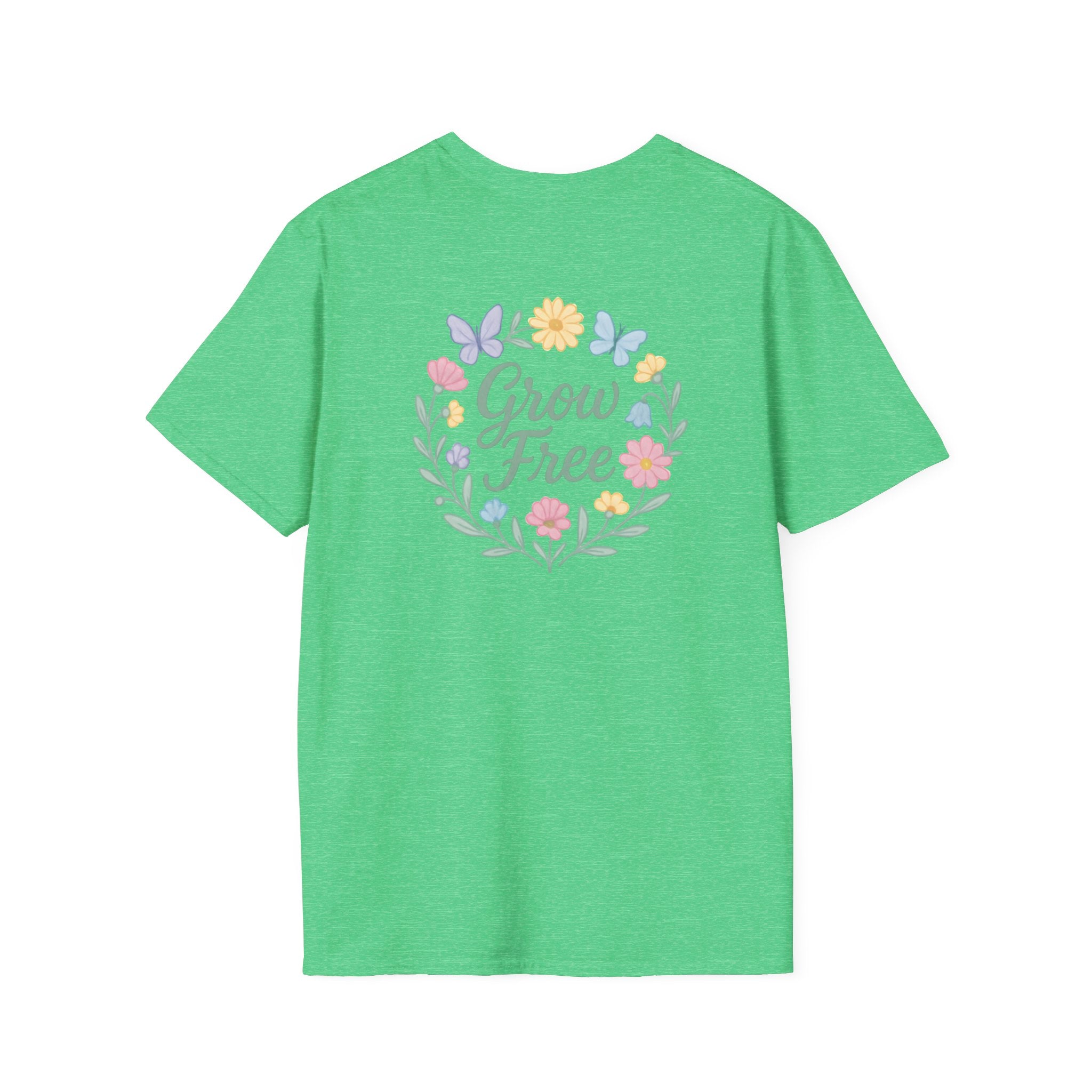 Grow Free Floral Wreath T-Shirt