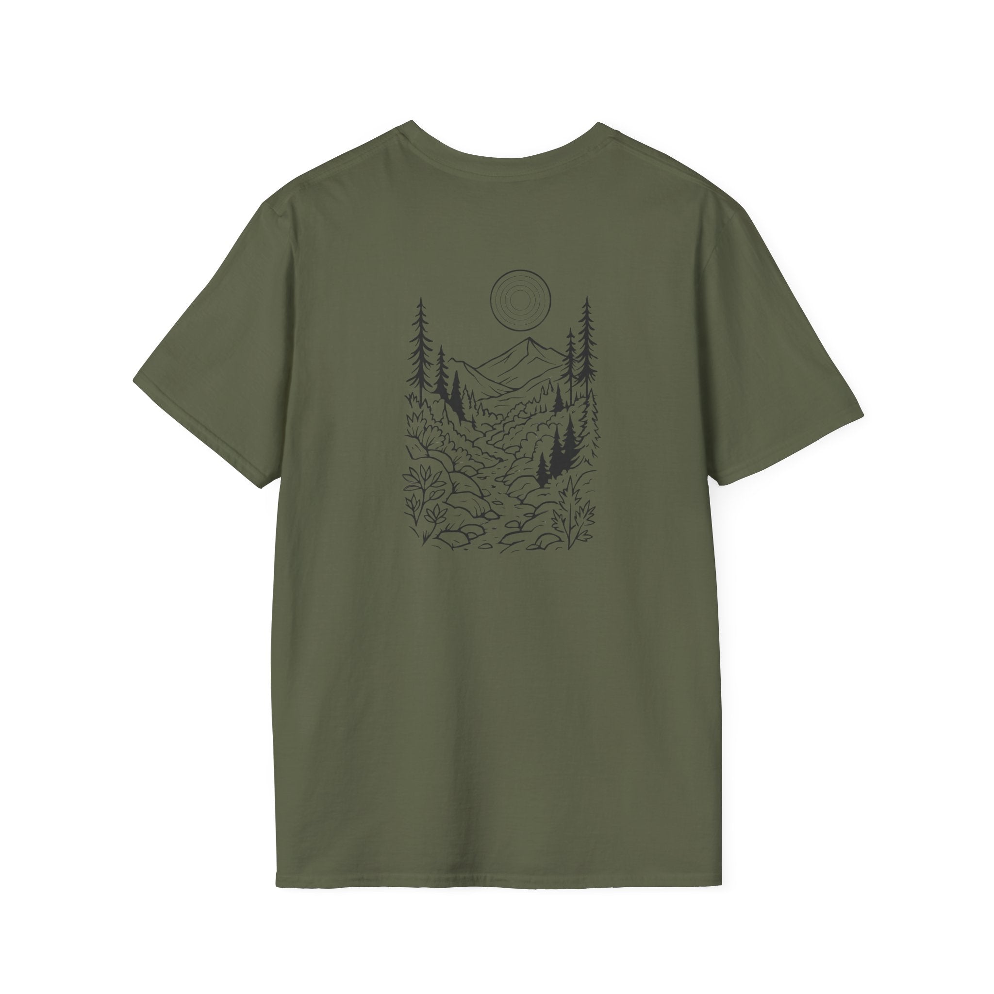 Moonlit Mountain Landscape T-Shirt