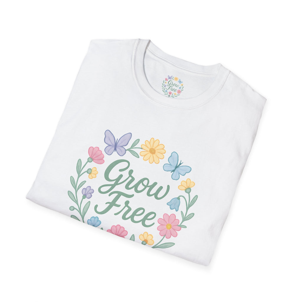 Grow Free Floral Wreath T-Shirt