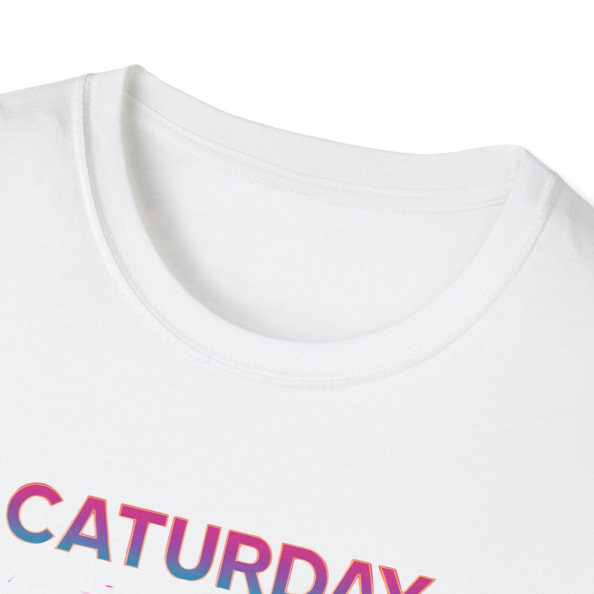 Neon cat boombox vibes T-Shirt