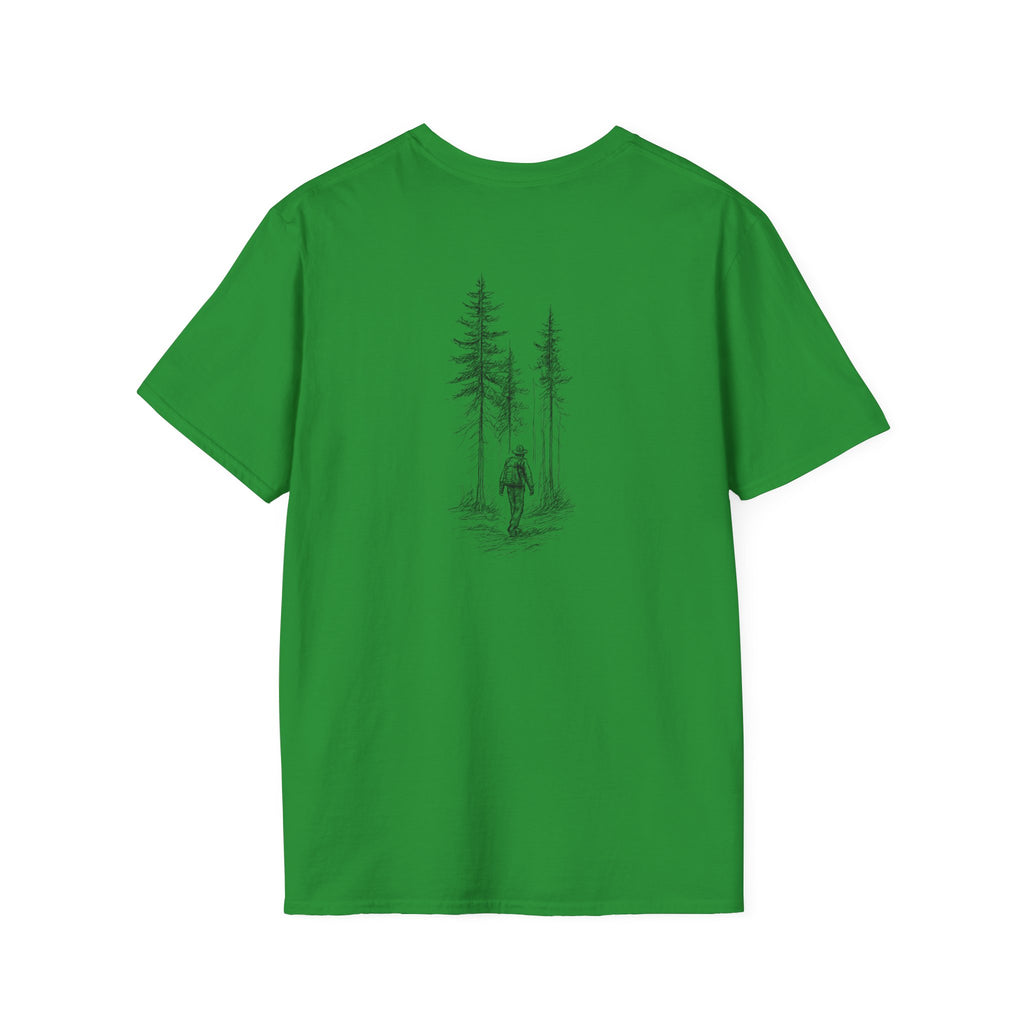 Hiker in Dark Forest T-Shirt