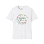 Grow Free Floral Wreath T-Shirt